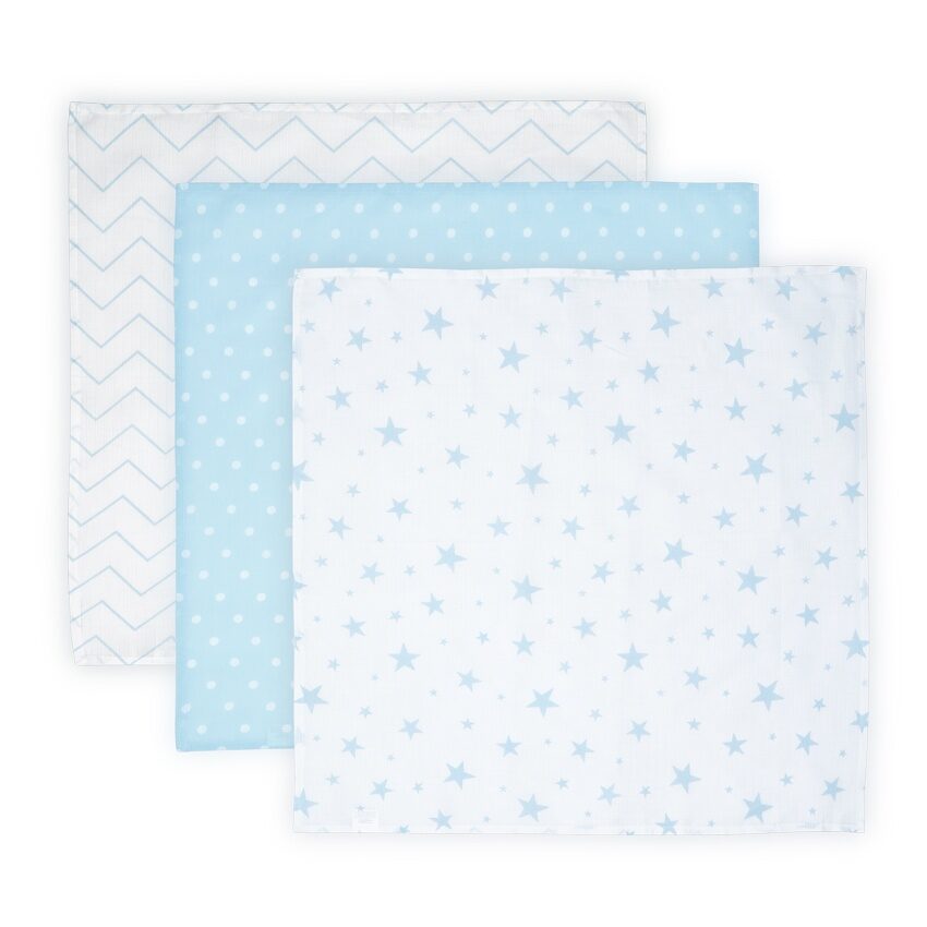 Lorelli Σετ Πανα Μουσελινα MUSLIN BLANKET TRIO BLUE
